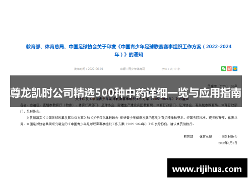尊龙凯时公司精选500种中药详细一览与应用指南